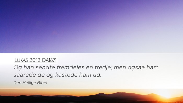 Lukas 20:12 DA1871 Bible Verse Image