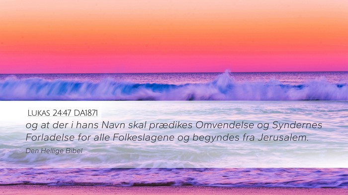 Lukas 24:47 DA1871 Bible Verse Image