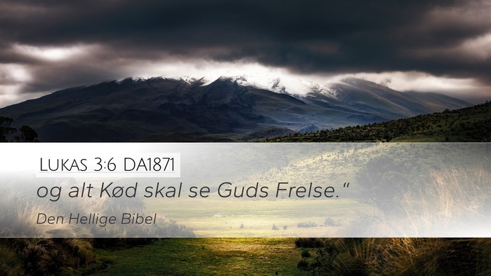 Lukas 3:6 DA1871 Bible Verse Image