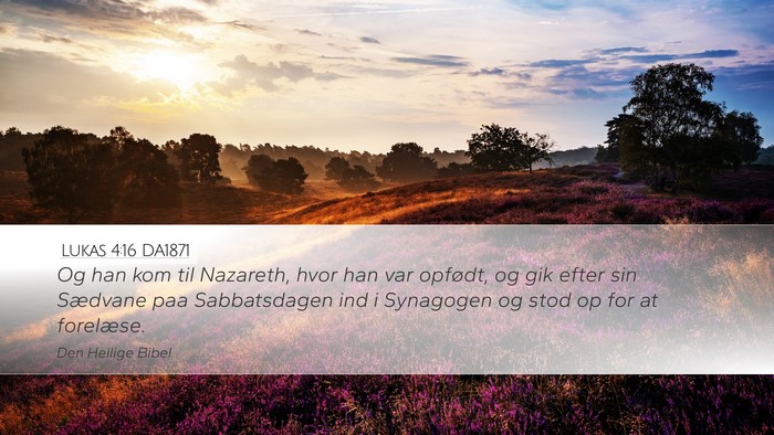 Lukas 4:16 DA1871 Bible Verse Image