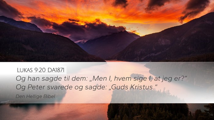 Lukas 9:20 DA1871 Bible Verse Image
