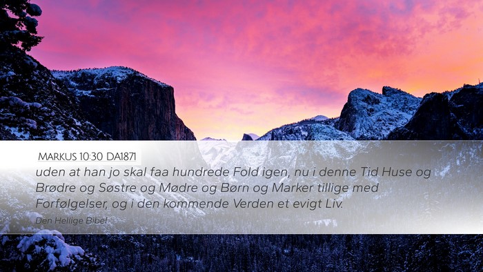 Markus 10:30 DA1871 Bible Verse Image