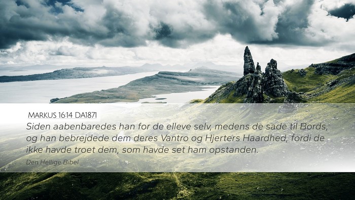 Markus 16:14 DA1871 Bible Verse Image