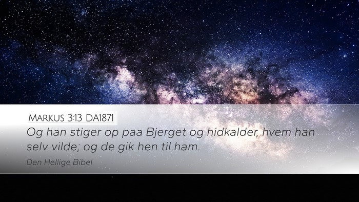Markus 3:13 DA1871 Bible Verse Image