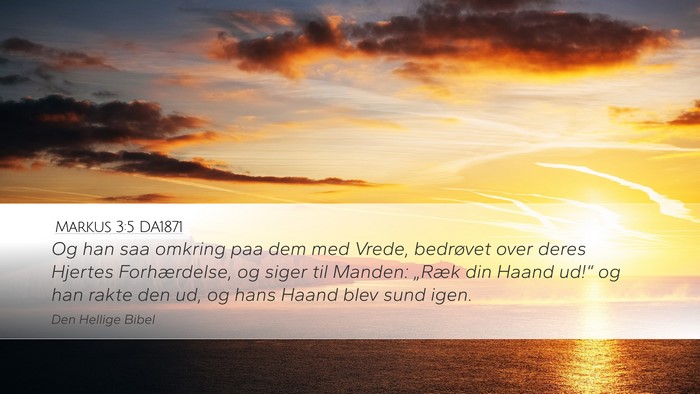 Markus 3:5 DA1871 Bible Verse Image