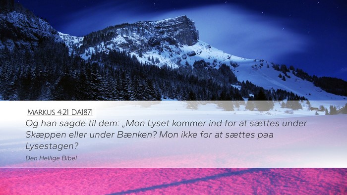 Markus 4:21 DA1871 Bible Verse Image