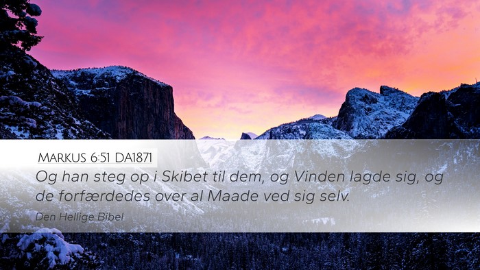 Markus 6:51 DA1871 Bible Verse Image
