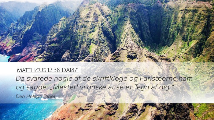 Matthæus 12:38 DA1871 Bible Verse Image