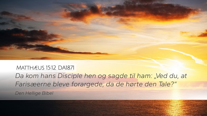Matthæus 15:12 DA1871 Bible Verse Image