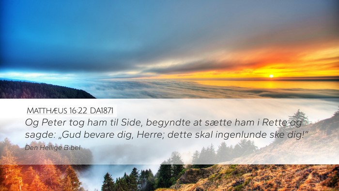 Matthæus 16:22 DA1871 Bible Verse Image