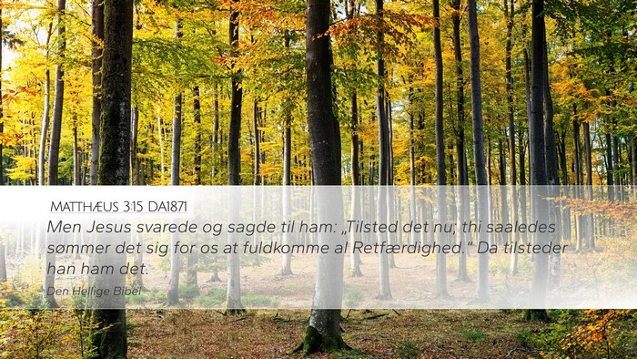 Matthæus 3:15 DA1871 Bible Verse Image