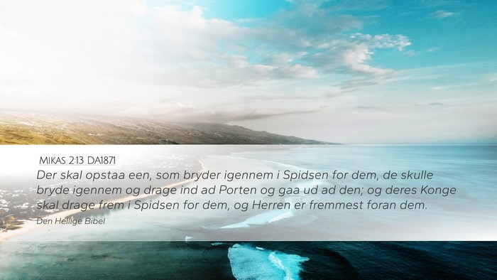 Mikas 2:13 DA1871 Bible Verse Image