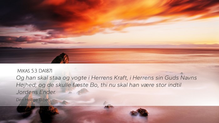 Mikas 5:3 DA1871 Bible Verse Image