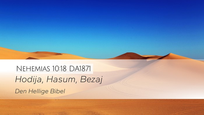 Nehemias 10:18 DA1871 Bible Verse Image
