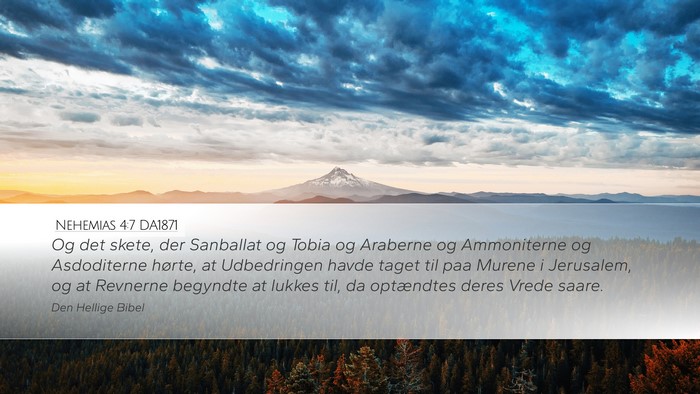 Nehemias 4:7 DA1871 Bible Verse Image