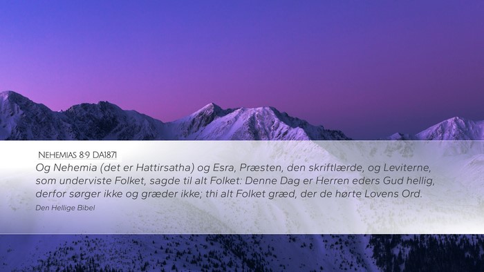 Nehemias 8:9 DA1871 Bible Verse Image