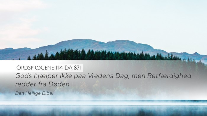 Ordsprogene 11:4 DA1871 Bible Verse Image