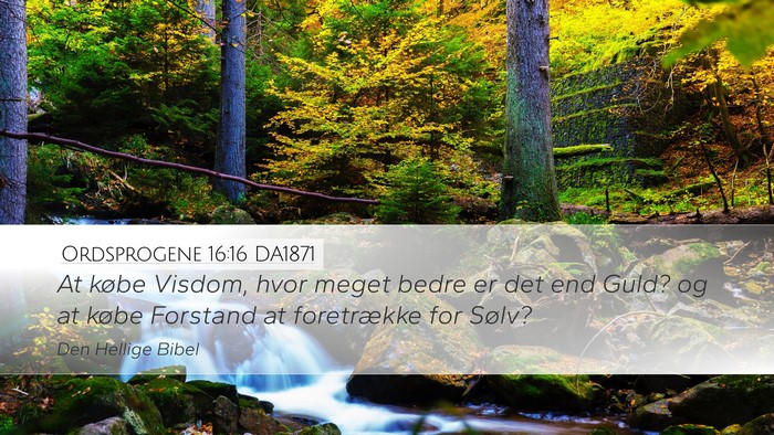 Ordsprogene 16:16 DA1871 Bible Verse Image