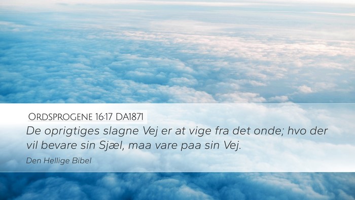 Ordsprogene 16:17 DA1871 Bible Verse Image