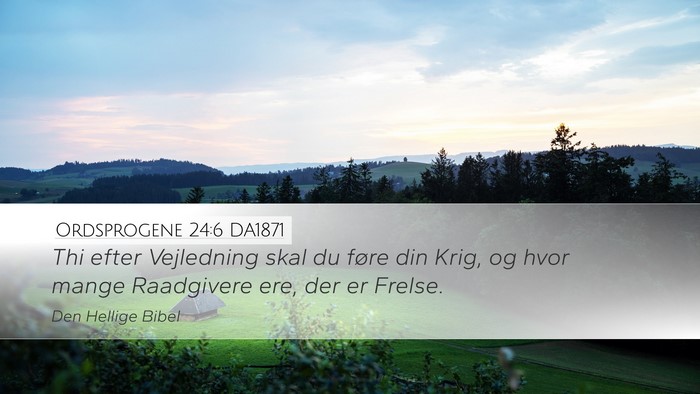 Ordsprogene 24:6 DA1871 Bible Verse Image