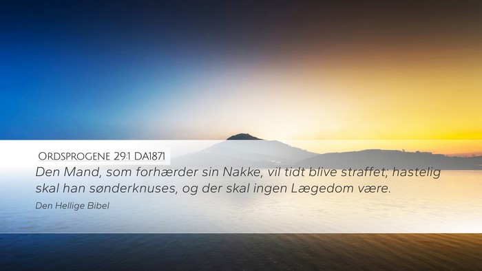 Ordsprogene 29:1 DA1871 Bible Verse Image