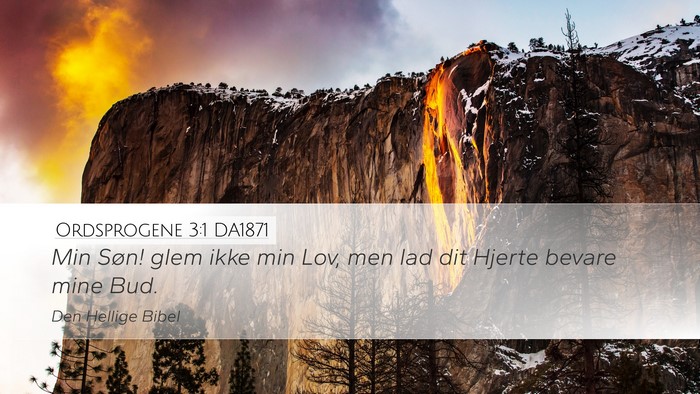 Ordsprogene 3:1 DA1871 Bible Verse Image