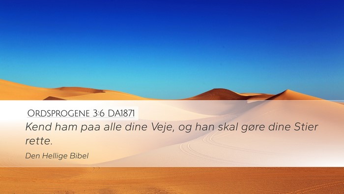 Ordsprogene 3:6 DA1871 Bible Verse Image