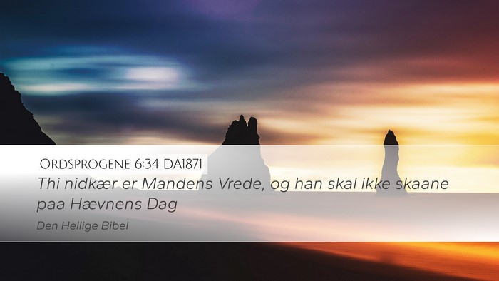 Ordsprogene 6:34 DA1871 Bible Verse Image