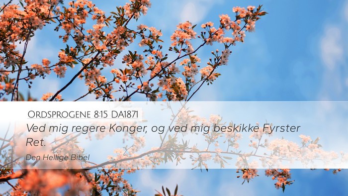 Ordsprogene 8:15 DA1871 Bible Verse Image