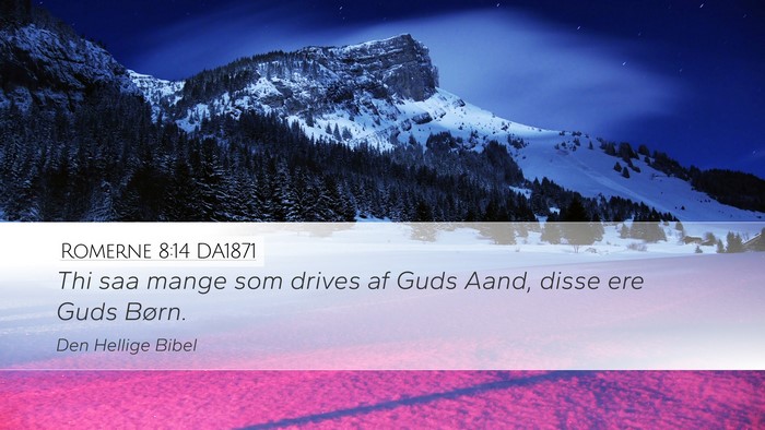 Romerne 8:14 DA1871 Bible Verse Image