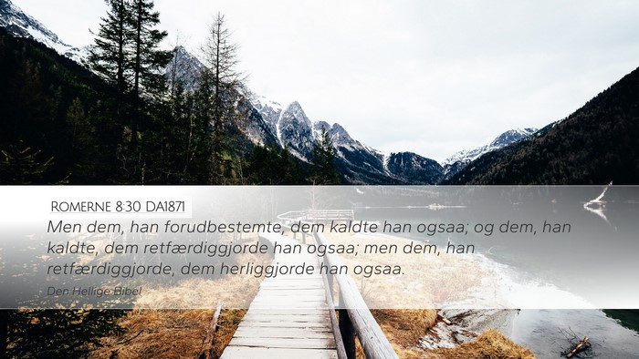 Romerne 8:30 DA1871 Bible Verse Image