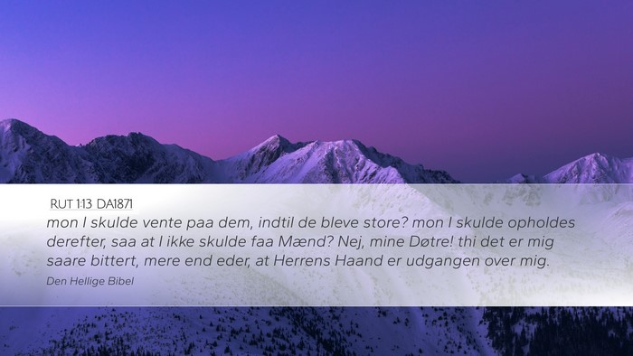 Rut 1:13 DA1871 Bible Verse Image