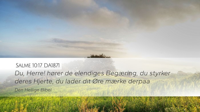 Salme 10:17 DA1871 Bible Verse Image