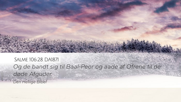 Salme 106:28 DA1871 Bible Verse Image