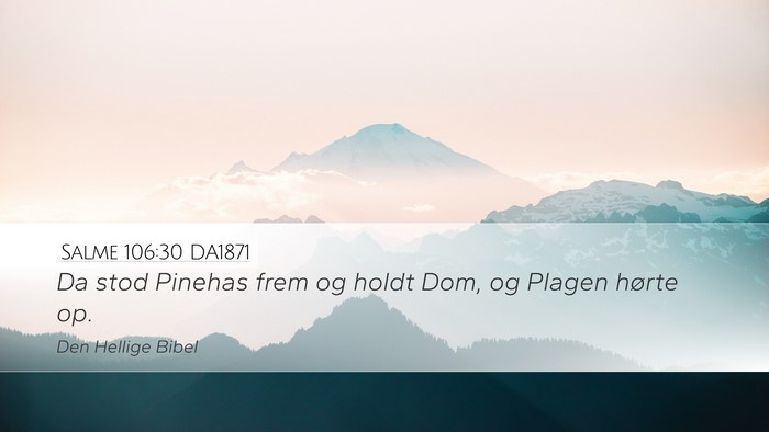 Salme 106:30 DA1871 Bible Verse Image