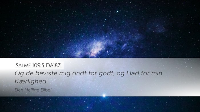 Salme 109:5 DA1871 Bible Verse Image