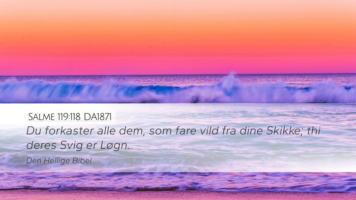 Salme 119:118 DA1871 Bible Verse Image