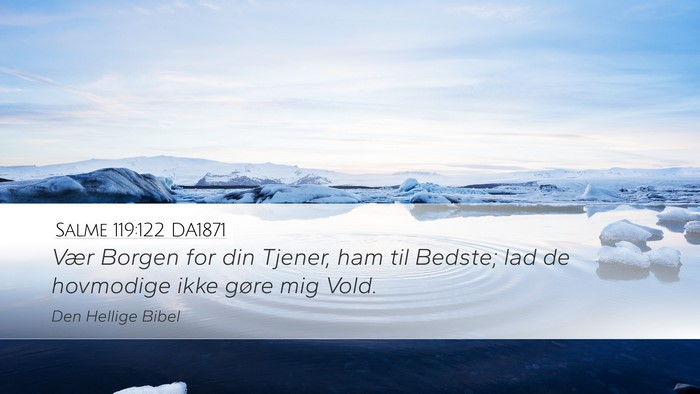 Salme 119:122 DA1871 Bible Verse Image