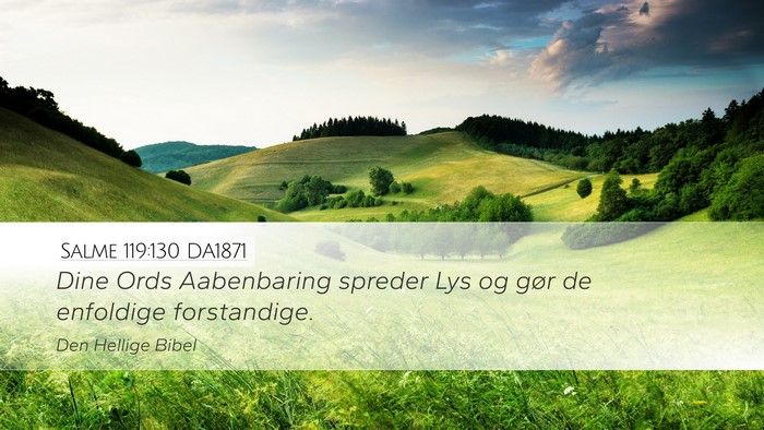 Salme 119:130 DA1871 Bible Verse Image