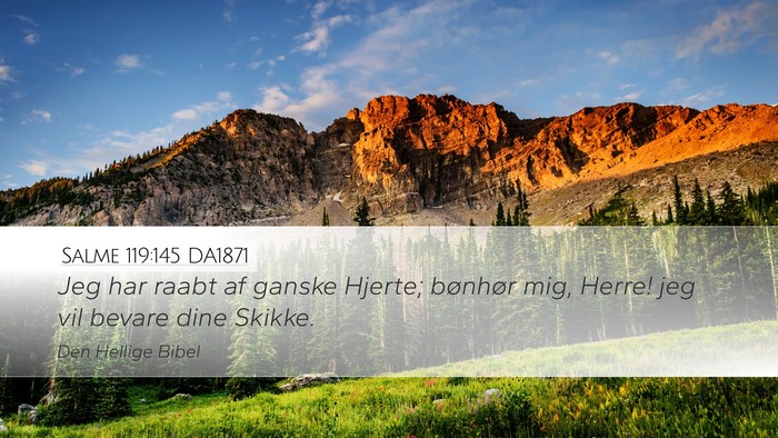 Salme 119:145 DA1871 Bible Verse Image