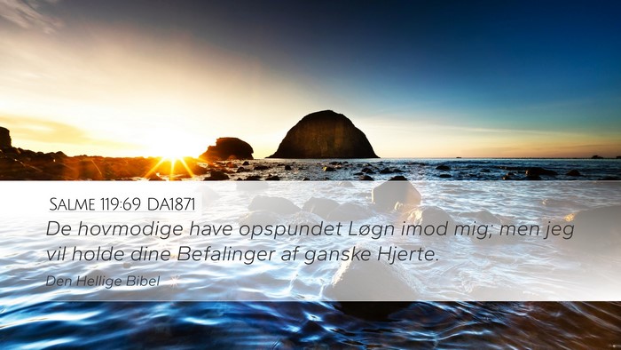 Salme 119:69 DA1871 Bible Verse Image