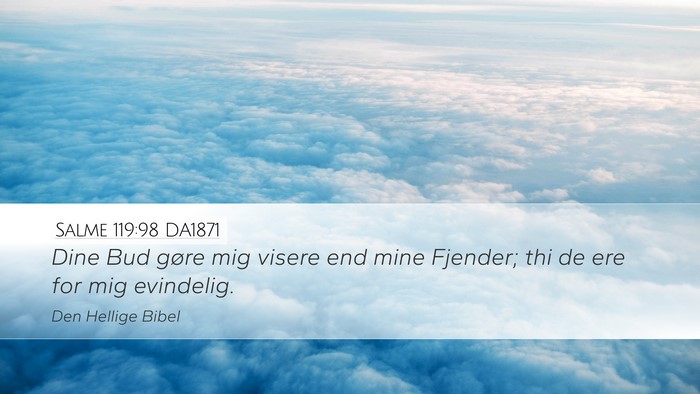 Salme 119:98 DA1871 Bible Verse Image