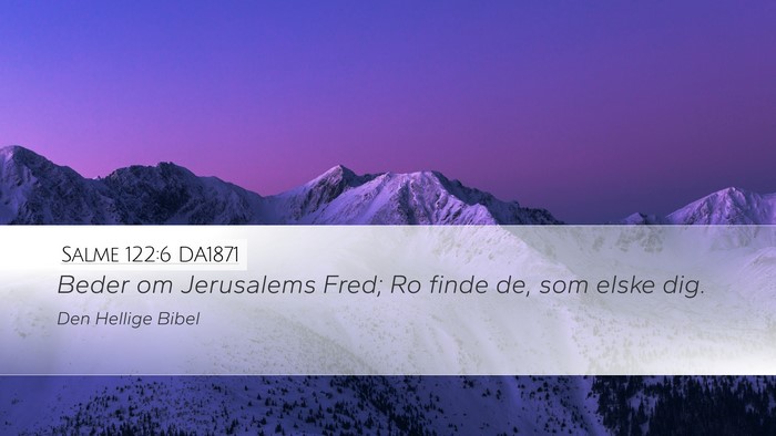 Salme 122:6 DA1871 Bible Verse Image