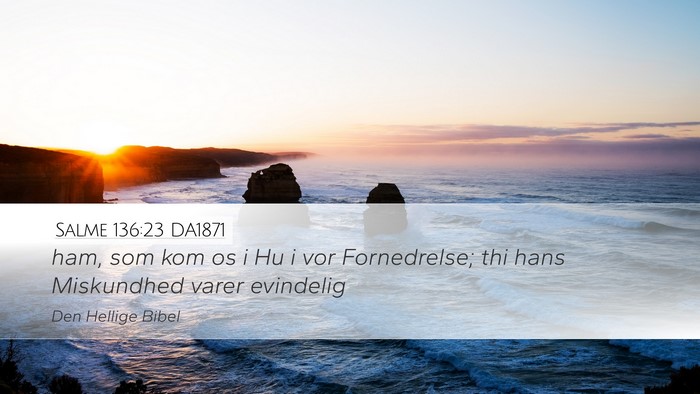 Salme 136:23 DA1871 Bible Verse Image