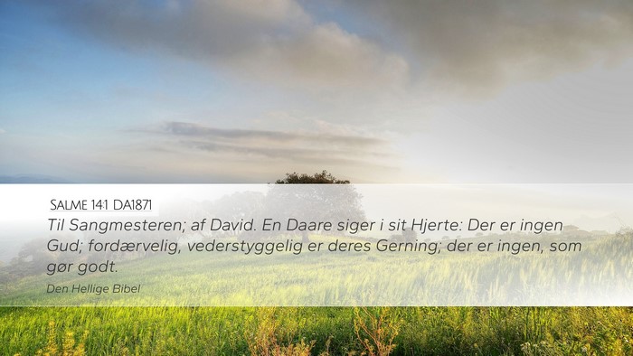 Salme 14:1 DA1871 Bible Verse Image
