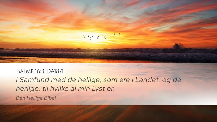 Salme 16:3 DA1871 Bible Verse Image
