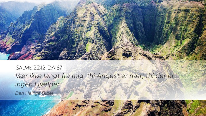 Salme 22:12 DA1871 Bible Verse Image