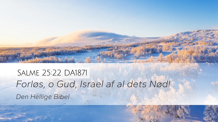 Salme 25:22 DA1871 Bible Verse Image