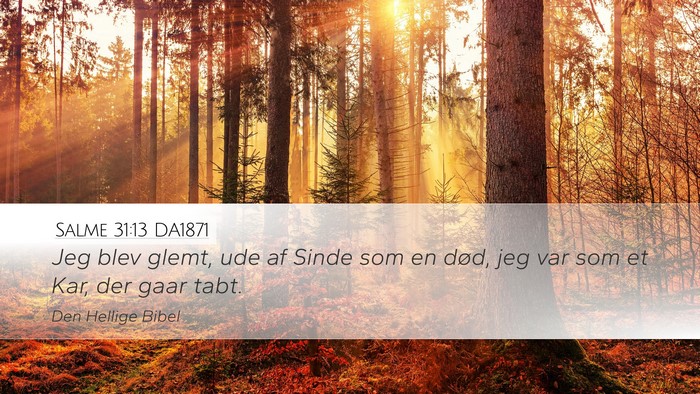 Salme 31:13 DA1871 Bible Verse Image
