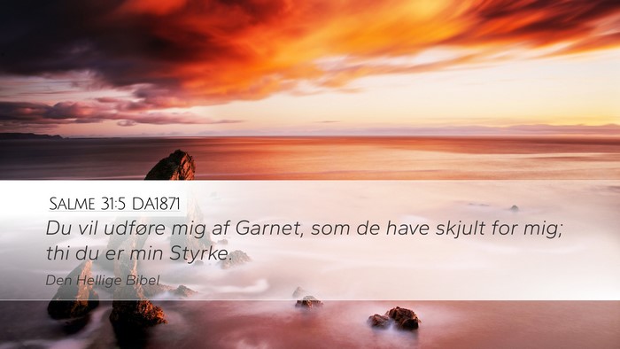 Salme 31:5 DA1871 Bible Verse Image